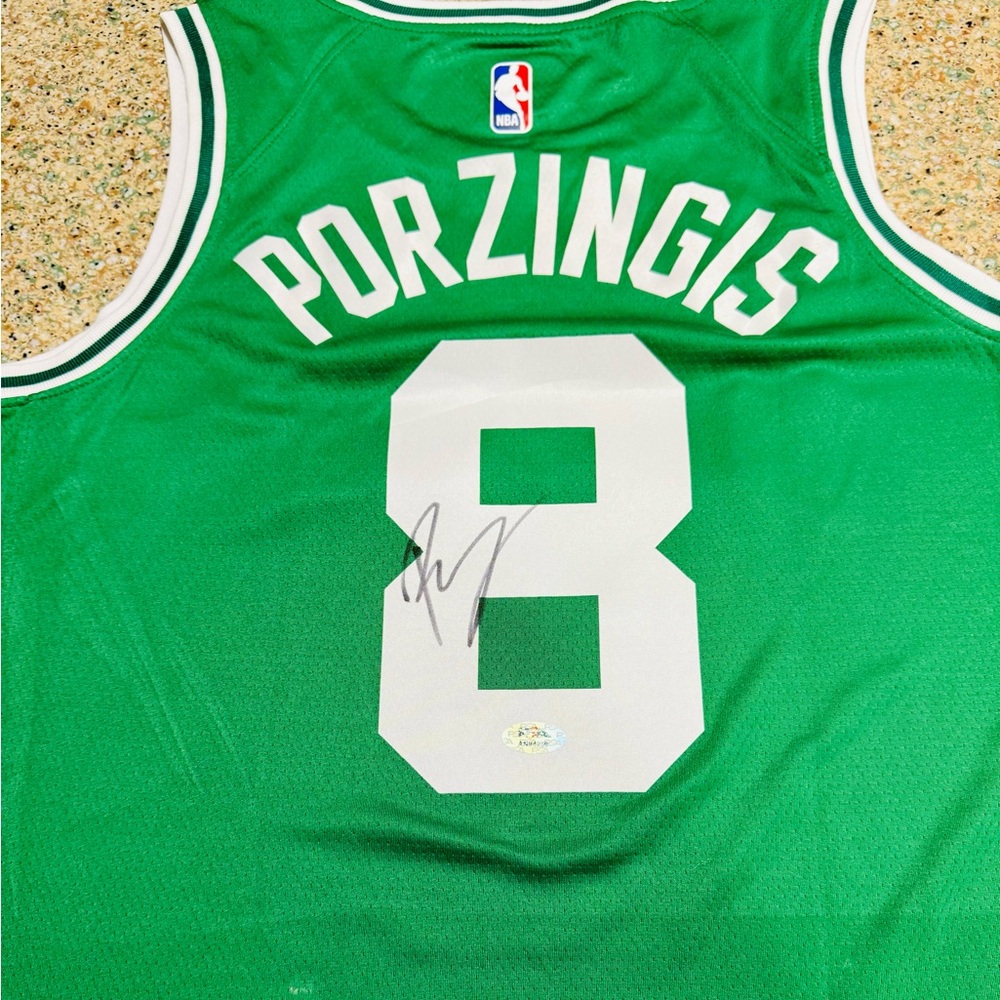 Kristaps Porzingis Signed Boston Celtics Nike Jersey NBA Finals PSA/DNA